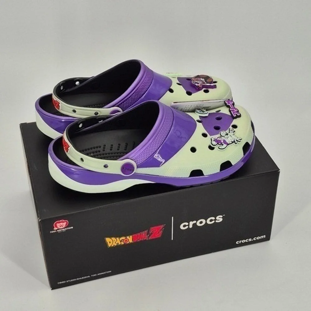 Crocs Dragon Ball Z Frieza Classic Clogs Adult Men's Size 11 NWB Purple Unisex